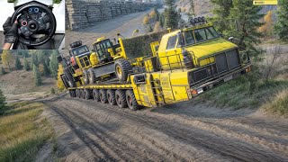 Ultimate Heavy Load Transportation Challenge With MAZ 7907 | SnowRunner | Logitech G29 Gameplay