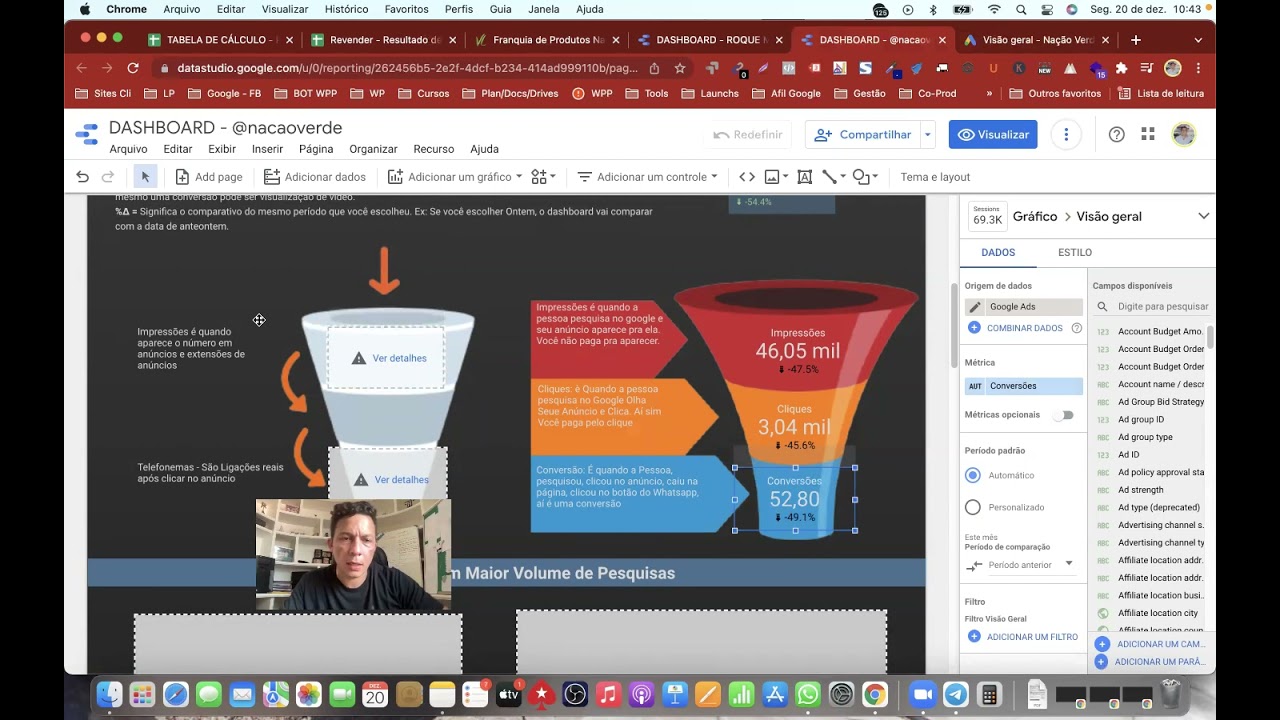 Como cria um relatório no Google Data Studio em poucos minutos.