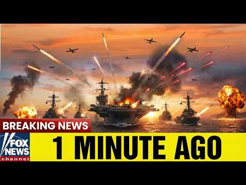 US Navy Carrier Strike Group vs 60 Iranian Drones | 11 Minute Naval Defense Battle