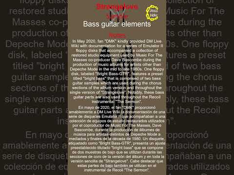 List of Depeche Mode sample sources "Strangelove" PART-2