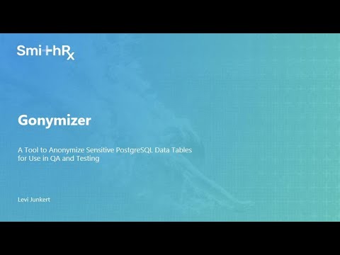Gonymizer A PostgreSQL Tool for Anonymizing Protected Health for HIPAA Compliant Test Infrastructur