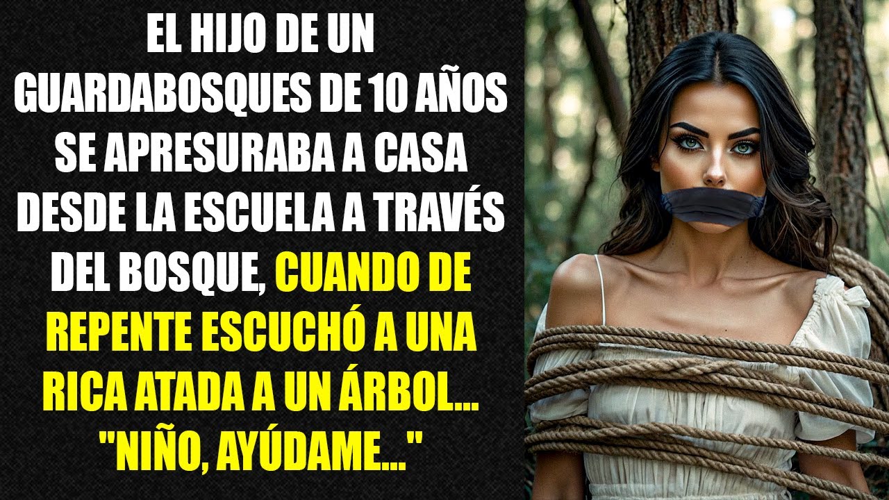 El hijo de un guardabosques de 10 años se apresuraba a casa desde la escuela a través del bosque...