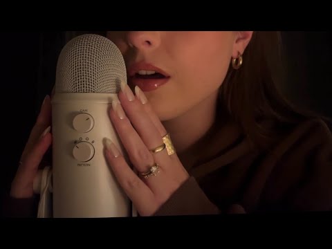 EXTRA SLOW ASMR - clicky whispers & delicate hand movements