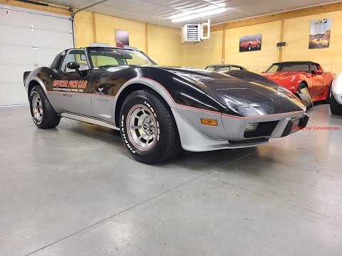 1978 Black Pace Car Corvette 300HP Hot Rod For Sale Video