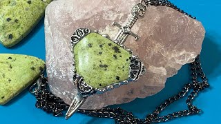 Lizardite “Sword In The Stone” - Tiffany Method