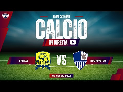 Calcio 1° Categoria Gir. A - Asd Bariese-Calcio Decimoputzu (2-4)