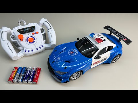 Unboxing 3D excavator,RC city police car,RC drift racing car,spider crawling car,cash transport car.