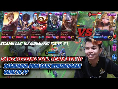 BEST MIDLANER: VICT.SANZ KETEMU FULL TEAM BTR !!!(BELAJAR DARI PRO PLAYER DAN TOP GLOBAL #1)