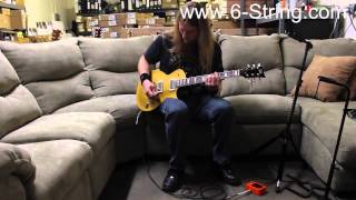 Video thumbnail for ESP LTD EC-256 Metallic Gold 2013 Model Electric Guitar Demo with Johnny Blade by 6-String