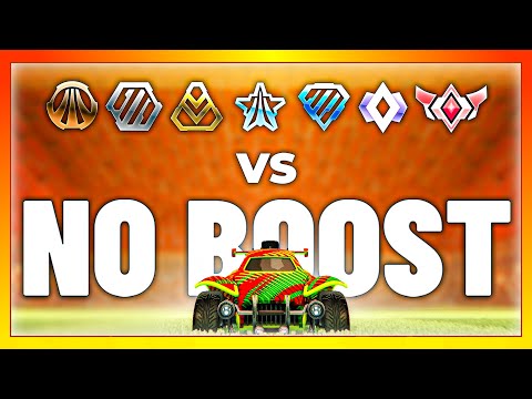 Can an SSL with NO BOOST beat every rank in Rocket League? (1v1 challenge)