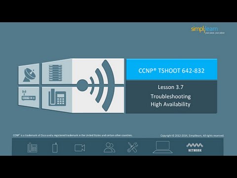 Troubleshooting High Availability First Hop Redundancy Protocol CCNP Training Course | Simplilearn