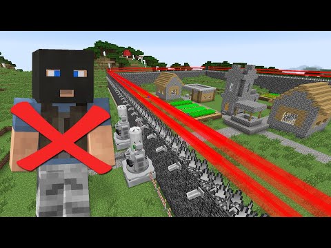 1000$ EN GÜVENLİ KÖY - Minecraft