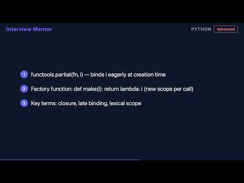 Python Closures Late Binding The Loop Trap