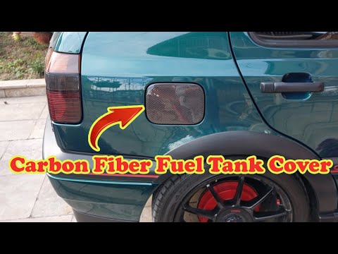 How To Make Carbon Fiber Fuel Tank Cover / Volkswagen Golf 3