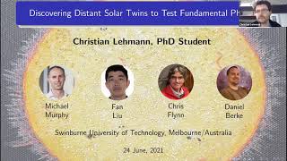 Christian Lehmann • Discovering Distant Solar Twins to Test Fundamental Physics