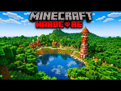 SOBREVIVI 100 DIAS EM UM LAGO NO MINECRAFT HARDCORE