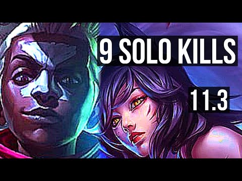 EKKO vs AHRI (MID) | 9 solo kills, 1.5M mastery, 800+ games, Legendary | BR Master | v11.3