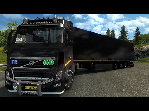 IRANIAN VOLVO FH13 & BLACK TRAILER 1.26 ETS2 (Euro Truck Simulator 2) Free Download