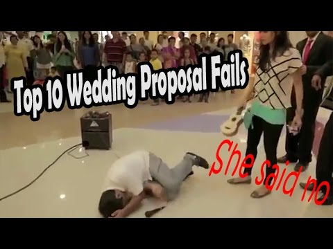 Top 10 wedding proposal fails gone wrong (MARRIAGE PROPOSAL FAILS)