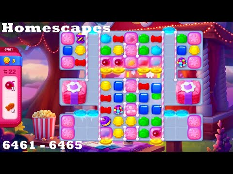 Homescapes Level 6461 - 6465 HD walkthrough | 3 match game | higher level | gameplay | ios | android
