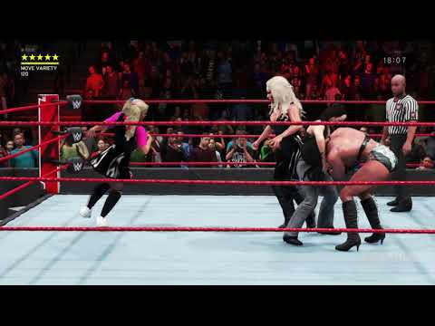 WWE 2K20 Gameplay - Alexa Bliss & Nikki Cross vs. Chyna & Sable