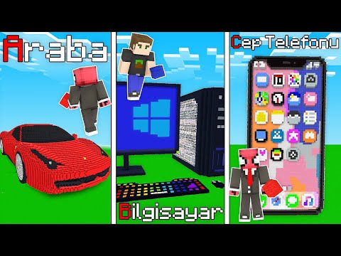 ALFABETİK SIRAYLA YAPI KAPIŞMALARI 🔤 - Minecraft