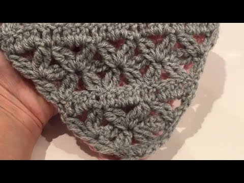 Crochet shawl with flowers/ Easy crochet step by step