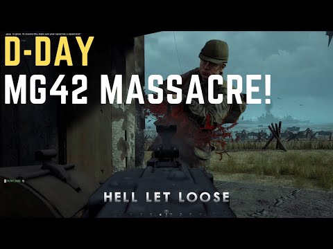 Hell Let Loose Dday MG42 Massacre 30 Kills no Deaths! Full Round