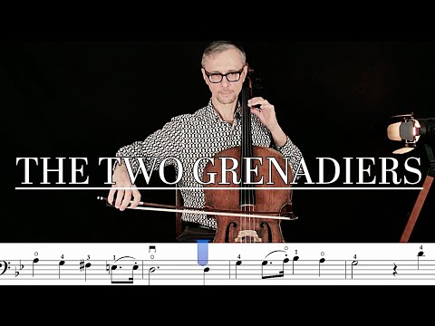 Two Grenadiers Cello R. Schumann Suzuki Book 2 | Slow, Fast with Piano Accompaniment
