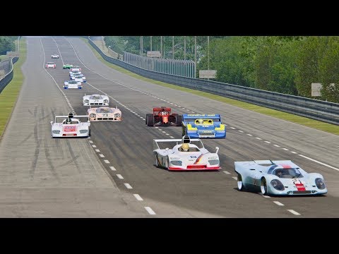 Ferrari F1 2019 vs All Prototype Porsche 70s - Le Mans