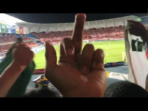 "FRENTE RADICAL (Copa Aguila 2017) Hijo BoBo aBerica vs. Deportivo Cali" Barra: Frente Radical Verdiblanco • Club: Deportivo Cali