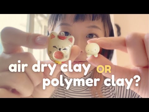 air dry clay vs polymer clay - choosing the right clay ✿