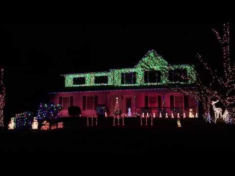 2016 Christmas Light Show to "Christmas Eve / Sarajevo" by Trans Siberian Orchestra W/ Light o Rama