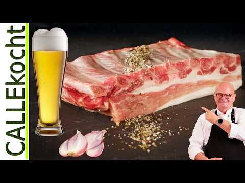 Schweinebraten in Biersoße & karamellisierten Schalotten. Omas Rezept