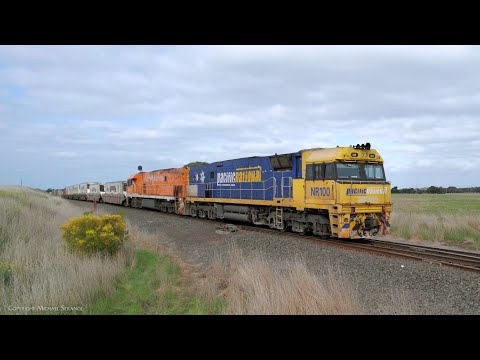 Pacific National 6MP4 / TOLL Container Train (1/9/2023) - PoathTV Australian Railways