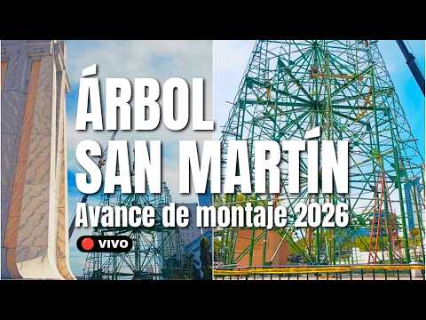 Preparando la Navidad 2026: Avances en ARBOL SAN MARTIN de PLAZA SALVADOR DEL MUNDO en SAN SALVADOR
