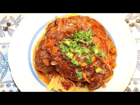 Osso Buco of Veal Braised in Römertopf / Clay Cooker w. White Wine - Recipe # 113