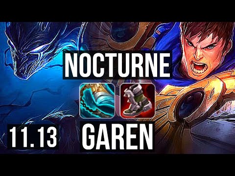 NOCTURNE vs GAREN (TOP) | Rank 3 Nocturne, 4/0/1 | BR Challenger | v11.13