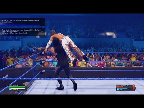 Keep him in the corner and make him pay with the snake eyes + big boot combo! | Showcase | WWE 2K24