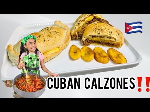 ✅ DELICIOUS CUBAN CALZONES 🇨🇺 | CALZONES CON ROPA VIEJA 😋