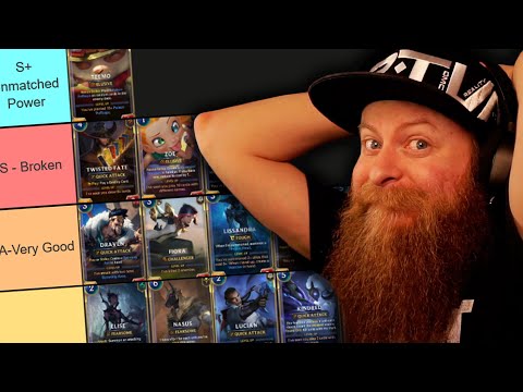 The ULTIMATE Champion Tier List! Patch 2.4.0 Runeterra Empires of The Ascended New Fun Decks
