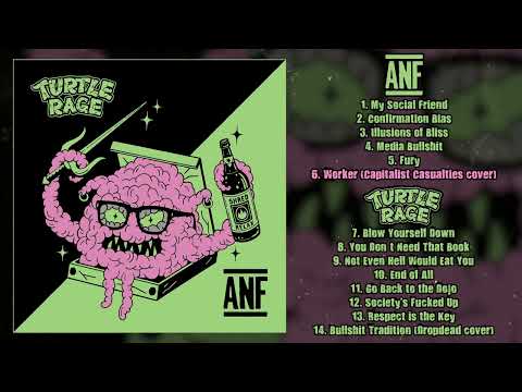 ANF / Turtle Rage - split 7" FULL ALBUM (2023 - Powerviolence / Fastcore)