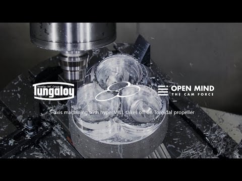 Full Process: 5-Axis Machining a Toroidal Propeller #cnc #machine#engineering#tools