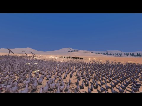 100 Modern Soldiers Vs. 20000 Chickens, who wins? | Ultimate Epic Battle Simulator