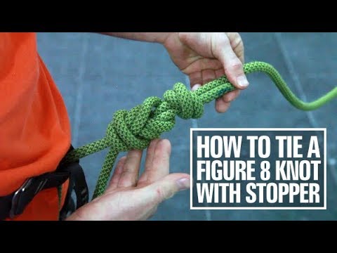 How to correctly tie a Figure 8 knot with Stopper for Climbing