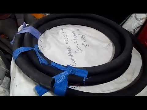 Black rubber air hose for rock drilling, packaging type: rol...