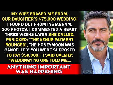 My Wife Erased Me from Our Daughter’s $75K Wedding —Then Put on a Performance When It All Collapsed