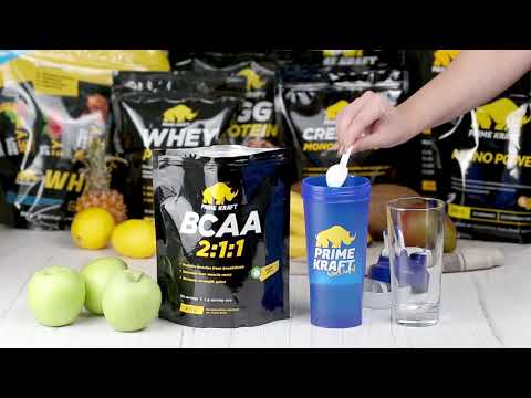 Миниатюра изображения товара Аминокислоты BCAA Prime Kraft 2:1:1 (500г, зеленое яблоко)