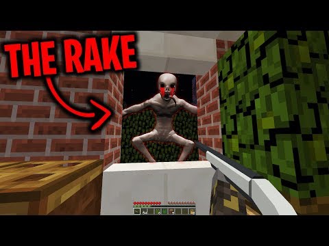 The Rake keeps visiting our Minecraft Base at Night.... (Scary Minecraft Video)