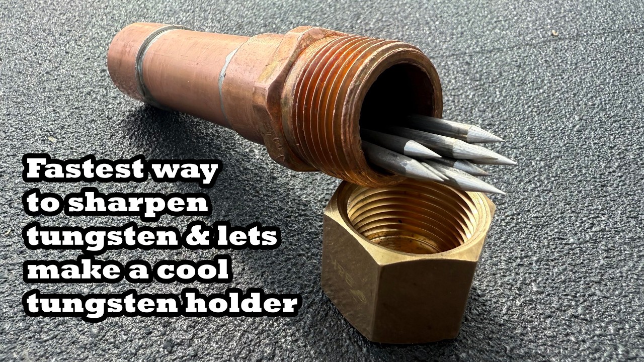 Fast and cheap:  Sharpening tungsten & making a tungsten holder